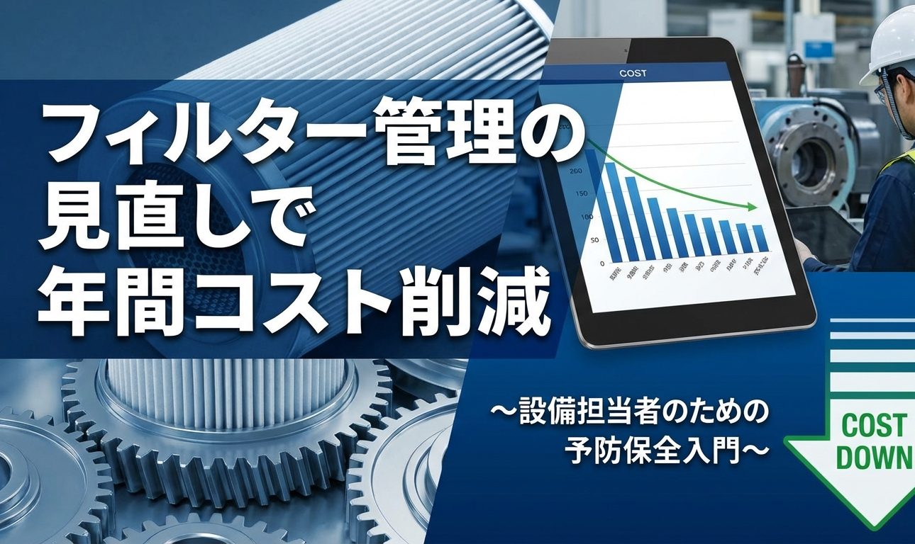 フィルター管理の見直しで年間コスト削減
